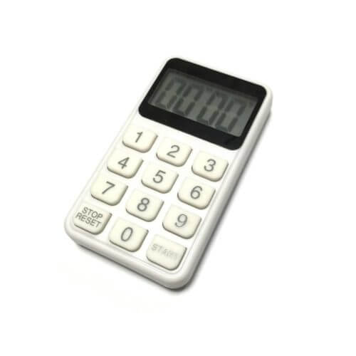 Coffee Countdown Timer with Keypad - White