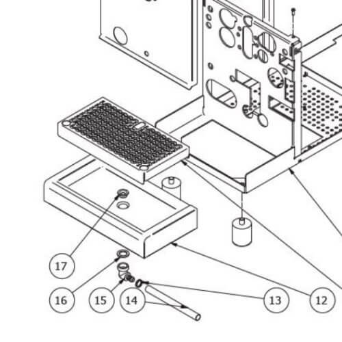 Bezzera drip tray with drainage