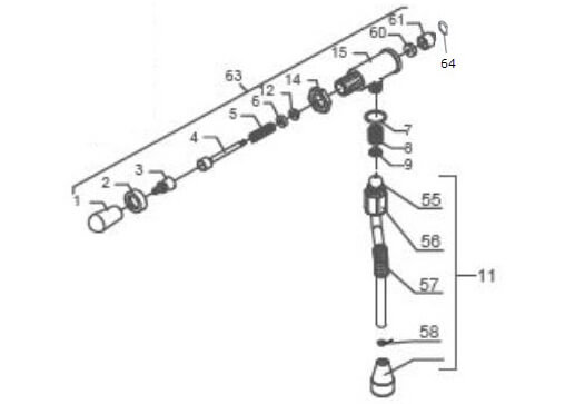 Bezzera water wand kit E61 range