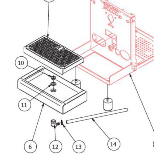 Bezzera Drip Tray Drain Fittings