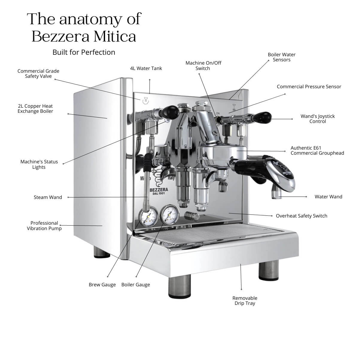 Bezzera Mitica Anatomy